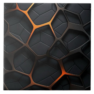 Carreau Orange Noir