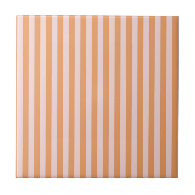 Carreau Orange Pink Stripes Pattern Minimal Modern (Devant)
