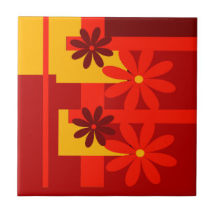 Carreau Orange rétro des années 70