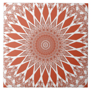 Carreau Orange Terracotta Tristy Mandala