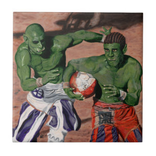 Carreau Orc Gladiator Football Imaginaire Art Carrelage en