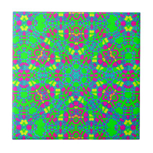 Carreau Origami Mauve vert Multi