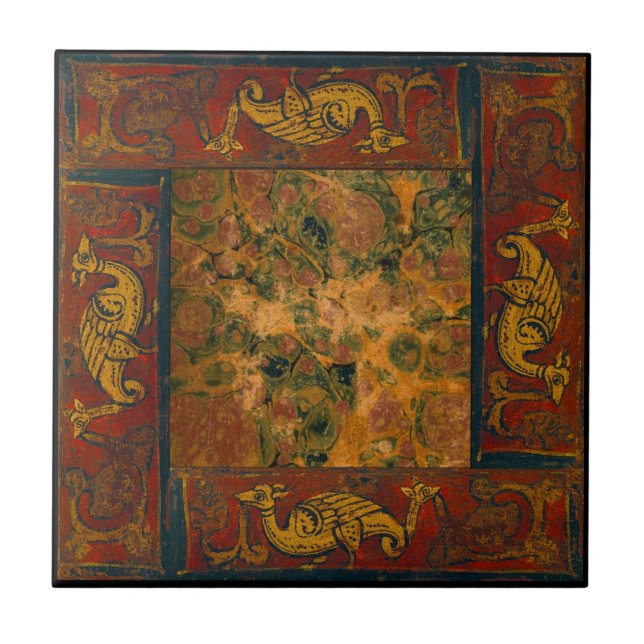 Carreau Original antique un de conceptions de quatre (Devant)