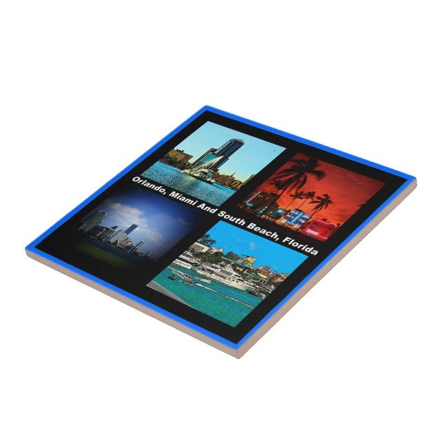 Carreau Orlando, Miami, South Beach Collage (Côté)