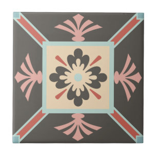 Carreau Ornat Vintage Tones de la Terre Floral