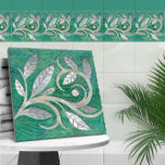 Carreau Ornement de la feuille de mosaïque<br><div class="desc">Ornement de la feuille de mosaïque</div>