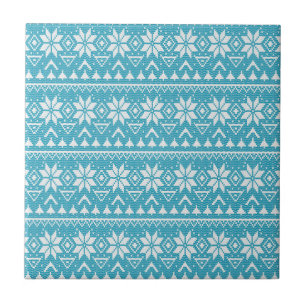 Carreau ornement de Noël nordique hiver scandinave nork