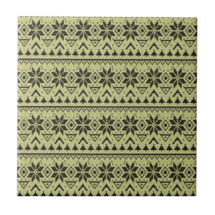 Carreau ornement de Noël nordique hiver scandinave nork