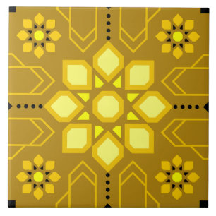 Carreau Ornement riche de style mosaïque islamique