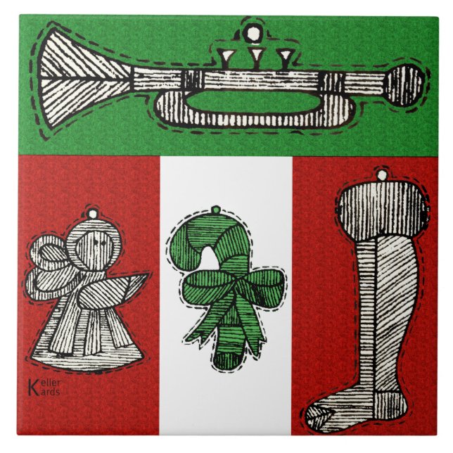 Carreau Ornements vintages (Devant)