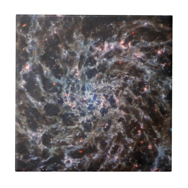 Carreau Os de Galaxy IC5332 de JWST (Devant)