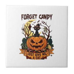 Carreau Oublie les bonbons, donne-moi simplement Halloween