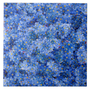 Carreau Oublie-moi pas Motif de fleurs