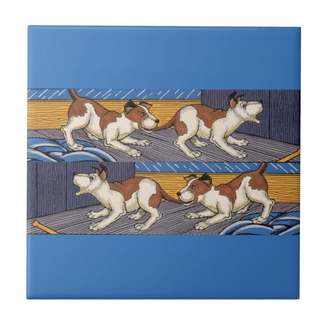 Carreau OUI ! chien mord chien (Devant)