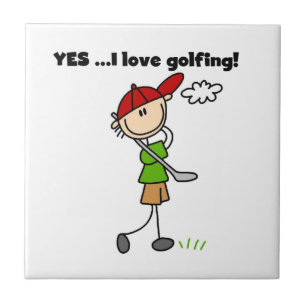 Carreau Oui j'adore le golf