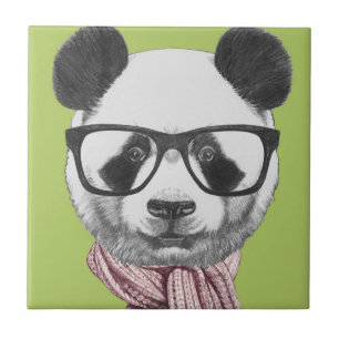 Carreau Ours panda prêt d'hiver