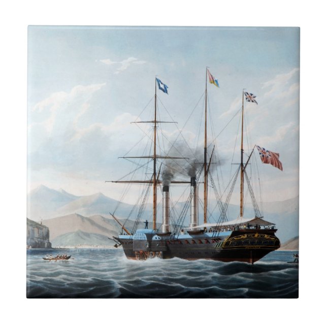 Carreau P&O vapeur Bentinck 1844 (Devant)