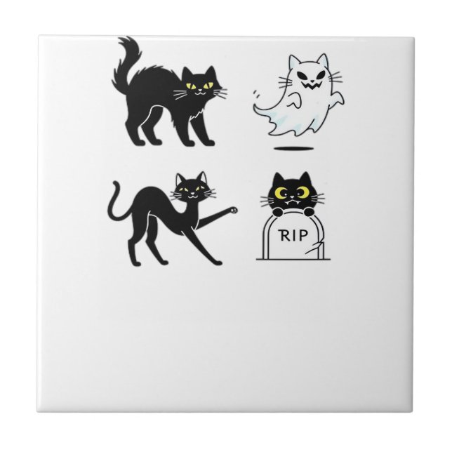 Carreau Pack Halloween  Ensemble graphique effrayant et fe (Devant)