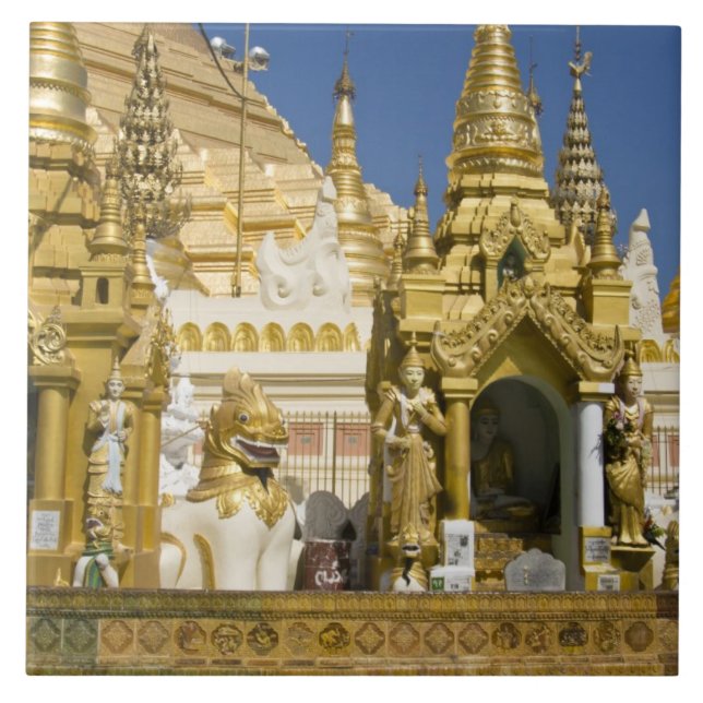 Carreau Pagode de Shwedagon (Paya), grand site de temple q (Devant)