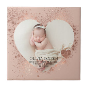 Carreau Pailleté Rose Gold Statistiques de naissance de no