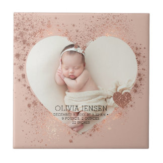 Carreau Pailleté Rose Gold Statistiques de naissance de no