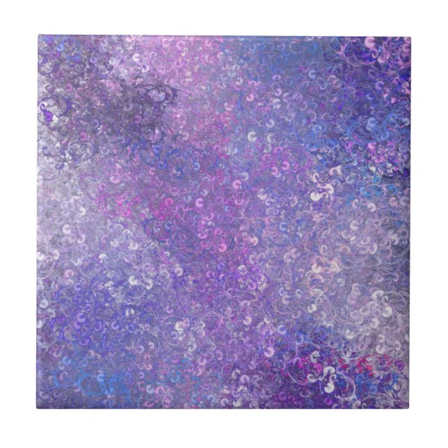 Carreau Paillettes rose et violet Bling  (Devant)