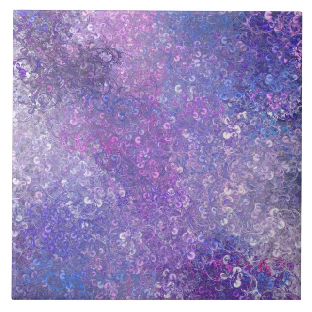 Carreau Paillettes rose et violet Bling  (Devant)