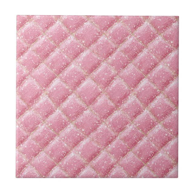 Carreau Paillettes roses Harlequin Glam (Devant)