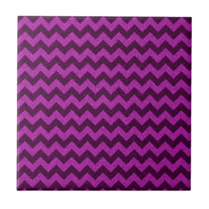 Carreau Paillettes Zig Zag Violet