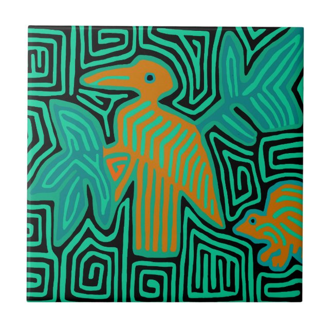 Carreau Paillote Tropicale (Devant)
