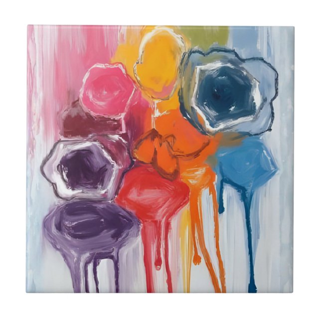 Carreau Paint Splatter | Watercolor Artist Painting (Devant)