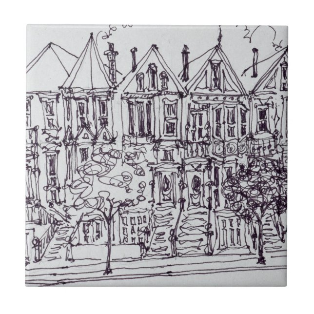Carreau Painted Ladies | San Francisco, Californie (Devant)