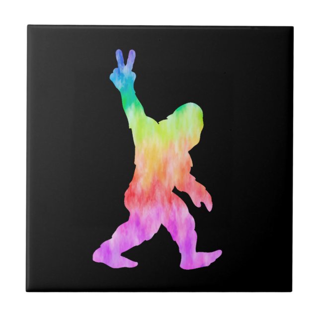 Carreau Paix Amour Bigfoot (Devant)