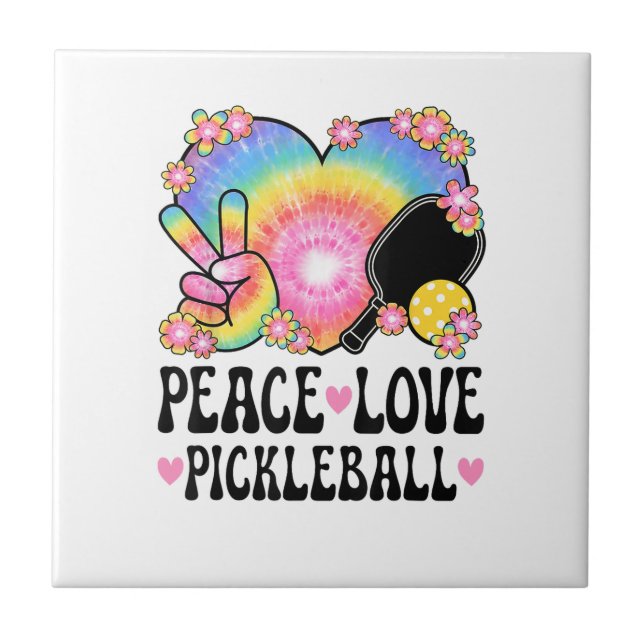 Carreau Paix Amour Pickleball (Devant)