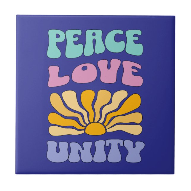 Carreau Paix Amour Unité (Devant)