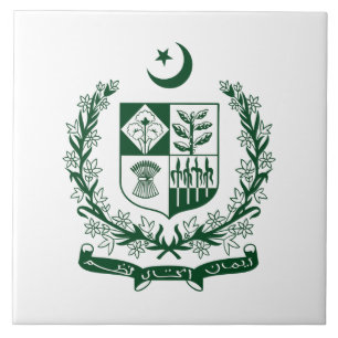 Carreau Pakistan pays blason armoiries symbole emblème aig
