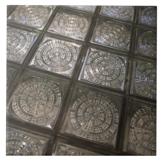 Carreau Palacio de Communicaciones, sol en verre (Devant)