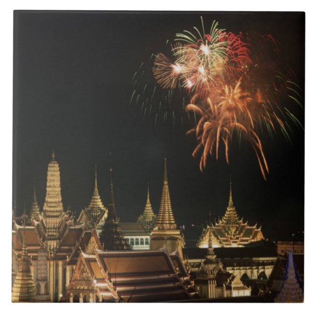 Carreau Palais d'Émeraude pendant la consécration du roi (Devant)