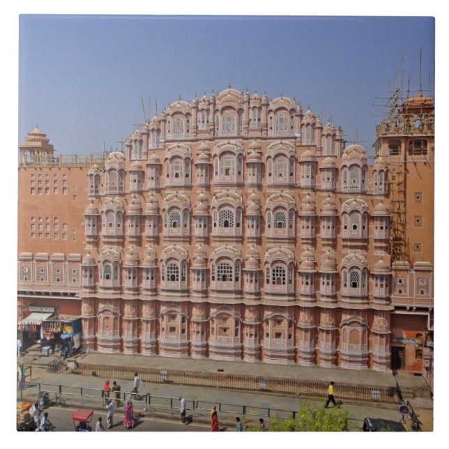 Carreau Palais des Vents (Hawa Mahal), Jaipur, Inde, (Devant)