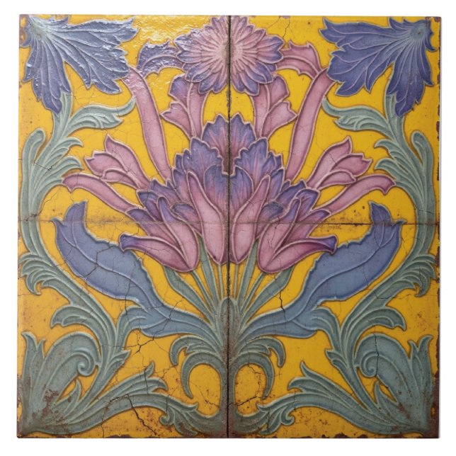 Carreau Palette Flora du peintre (Devant)
