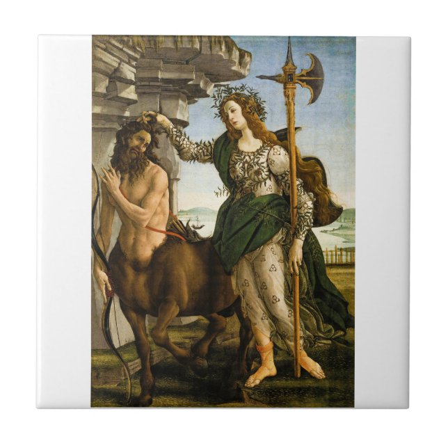 Carreau Pallas et le Centaure de Sandro Botticelli (Devant)