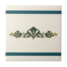 Palmette Art déco Frise de couleur personnalisée