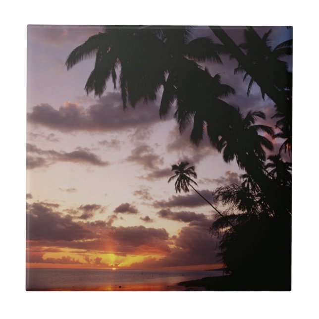 Carreau Palmiers en mer (Devant)