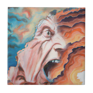 Carreau Panic Waves peinture à l'huile