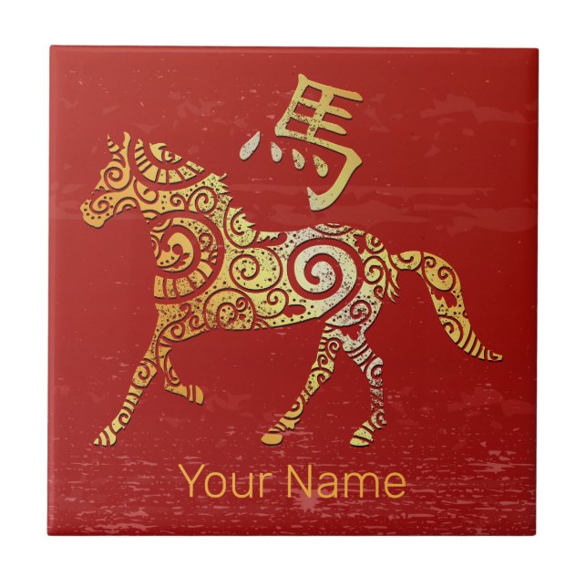 Carreau Panneau de constellation Horoscope chinois Zodiaqu (Devant)
