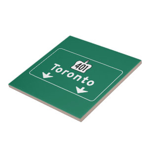 Carreau Panneau routier de Toronto, Canada