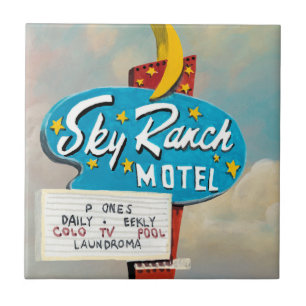 Carreau Panneau Sky Ranch Motel