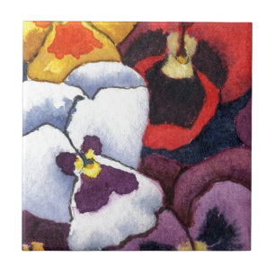 Carreau "Pansy #2" Cuisine Jardin Carrelage céramique