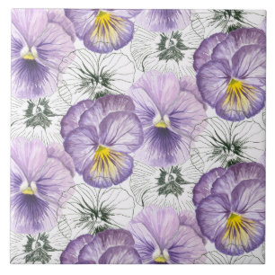 Carreau Pansy motif