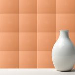 Carreau Papaya orange uni couleur vive<br><div class="desc">Design de papier peint orange uni et de couleur uni.</div>
